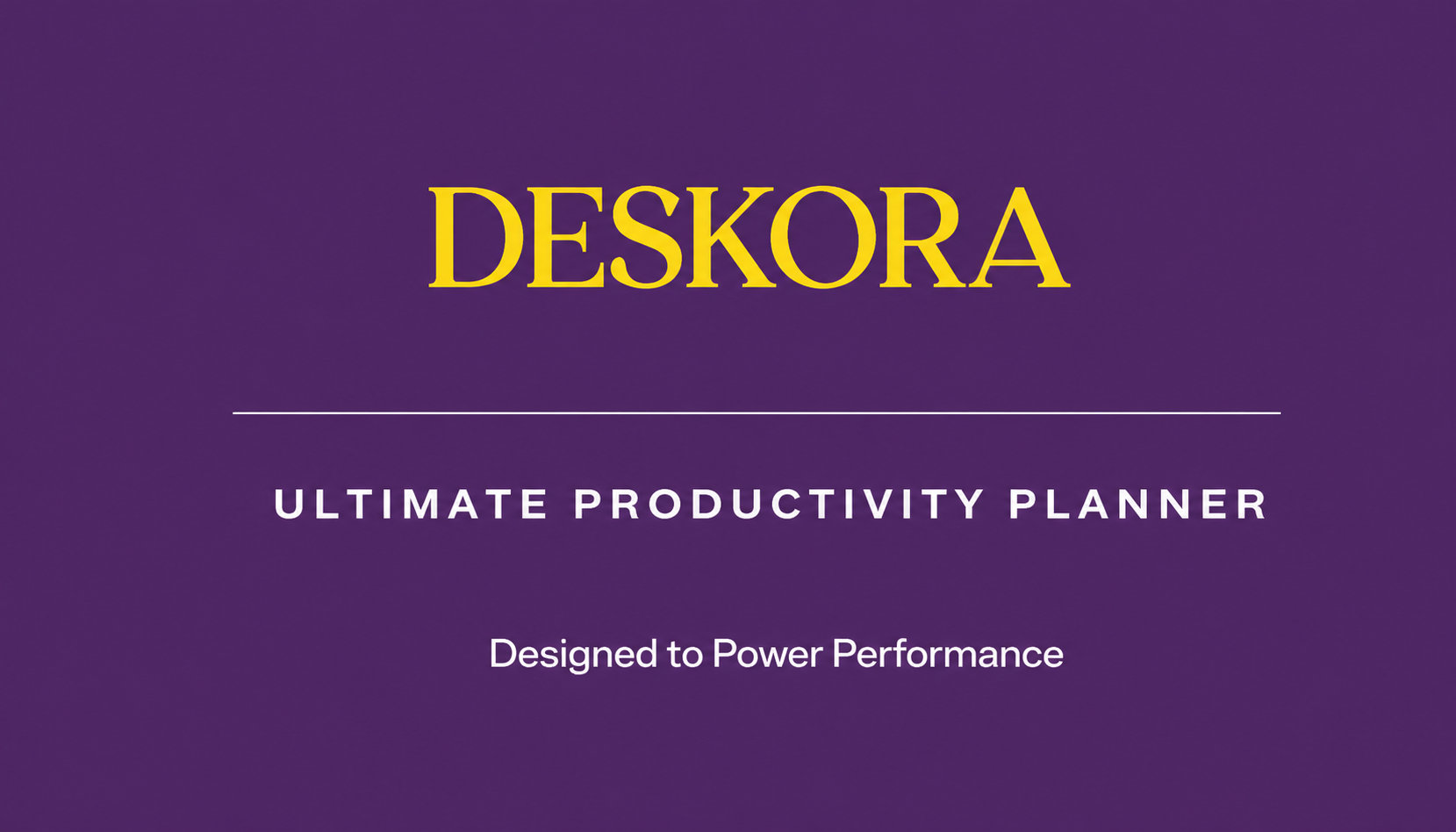 Ultimate Productivity Planner